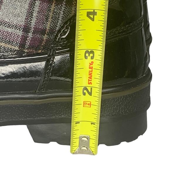 Bass Heritage Collection Winter Snowbird Boots Black Gray Purple Plaid S… - Picture 12 of 16